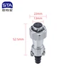Conector Hembra con Placas de Sujeción de Cable