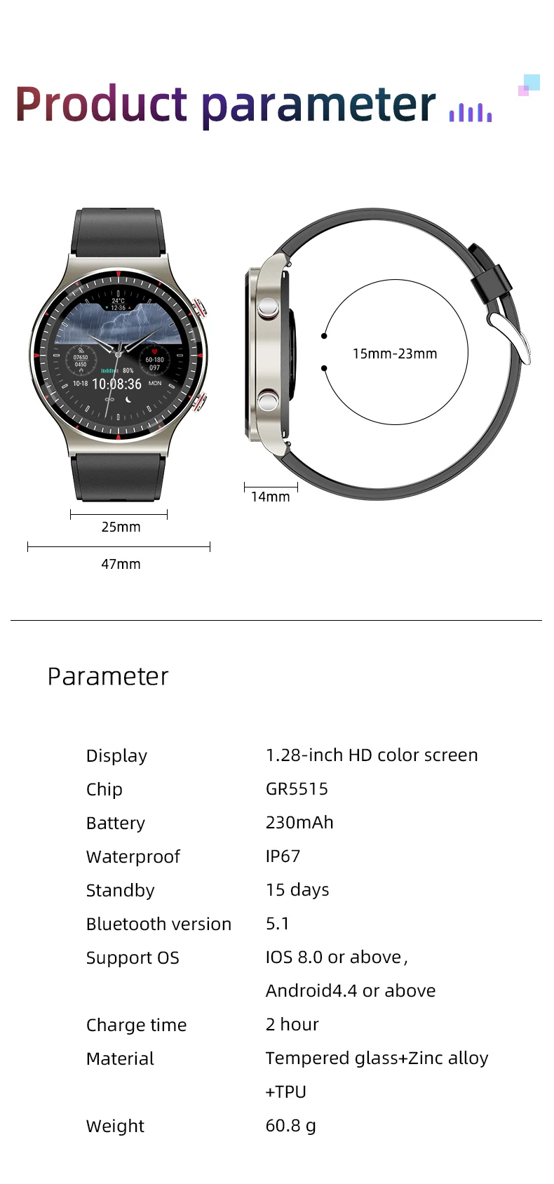 2022 ECG PPG Reloj Inteligente Full Touch Screen G08 Smart Watch with Blood Oxygen Body Temperature Blood Pressure and Heart Rate (20).jpg