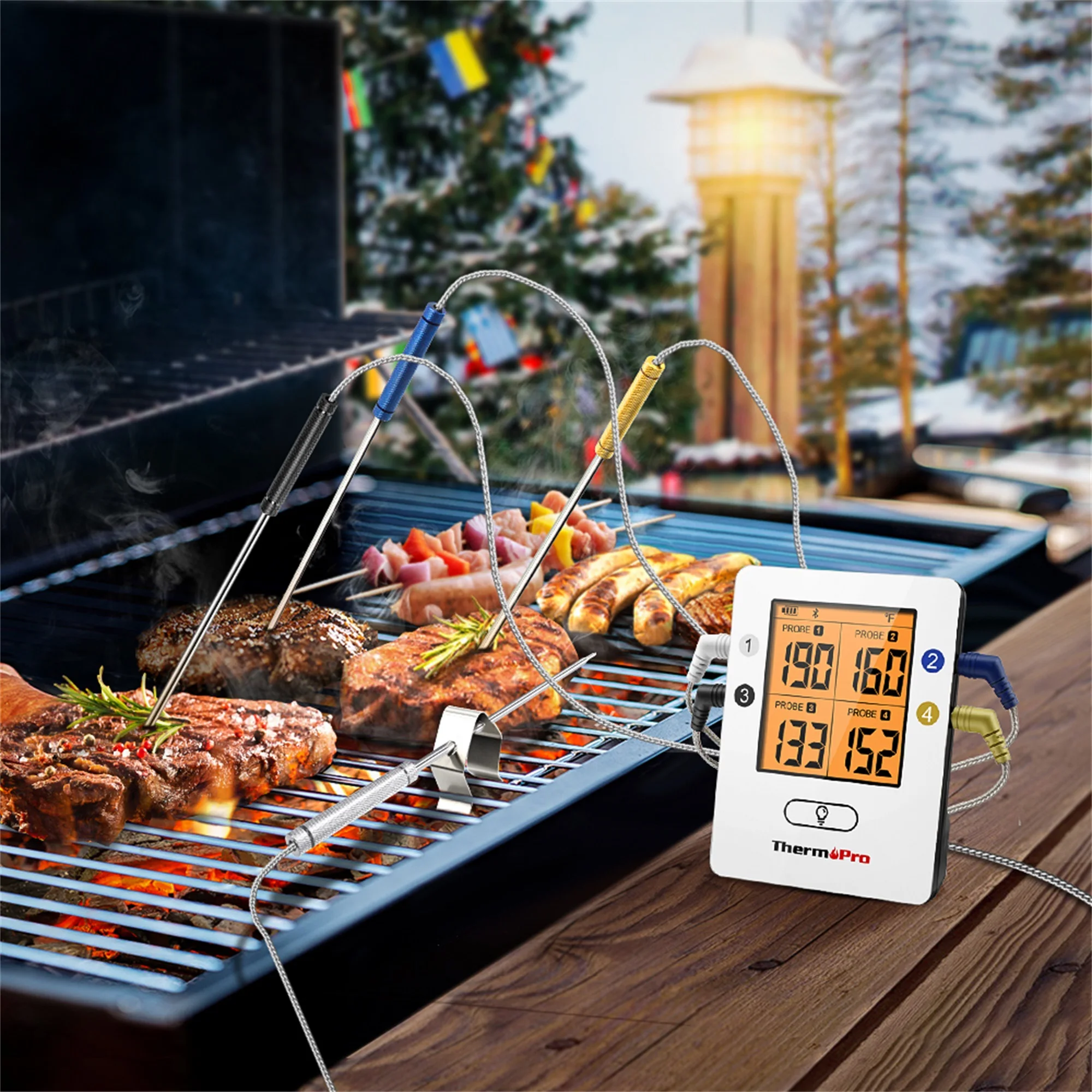 Thermopro Tp25 Wireless Digital Barbecue Meat Thermometer