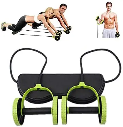 Abdominal Core Strength Gym Fitness Training Roller Ab Exercise Wheel New