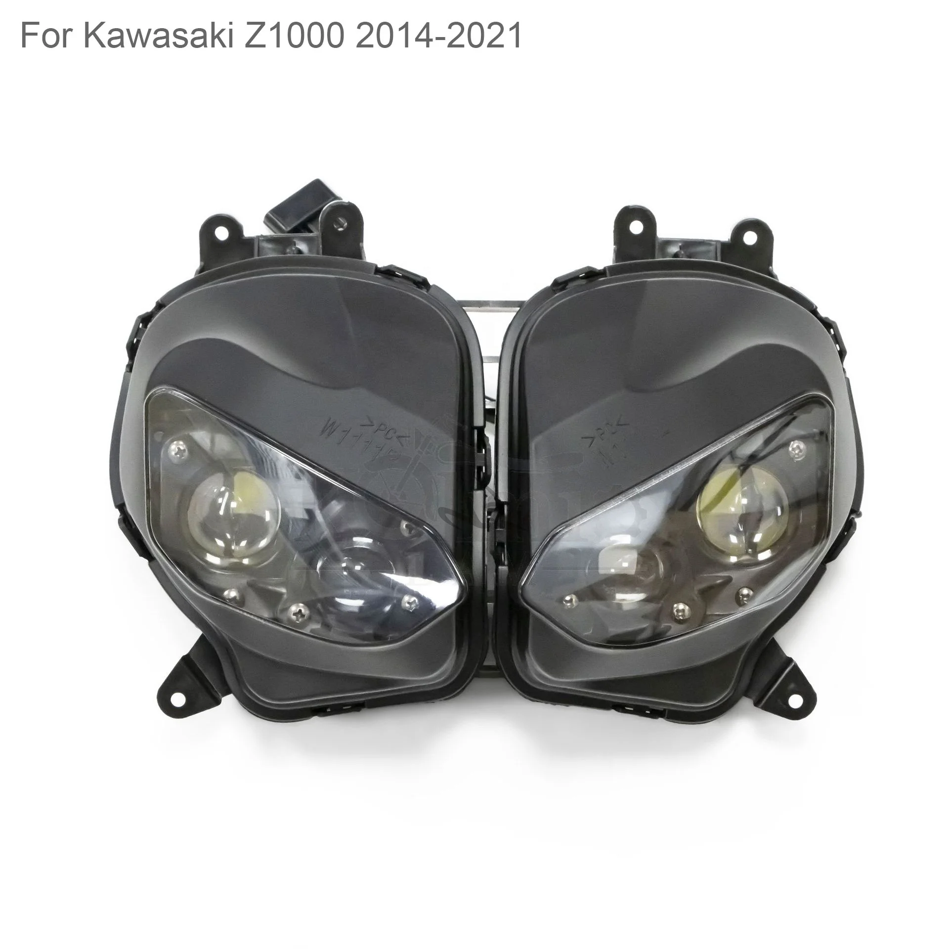Hot Sale Electric Motorcycle Lighting System Kawasaki Z1000 2014-2021  Headlight Assembly with Head Lamp Cover Set, image size:1920x1920