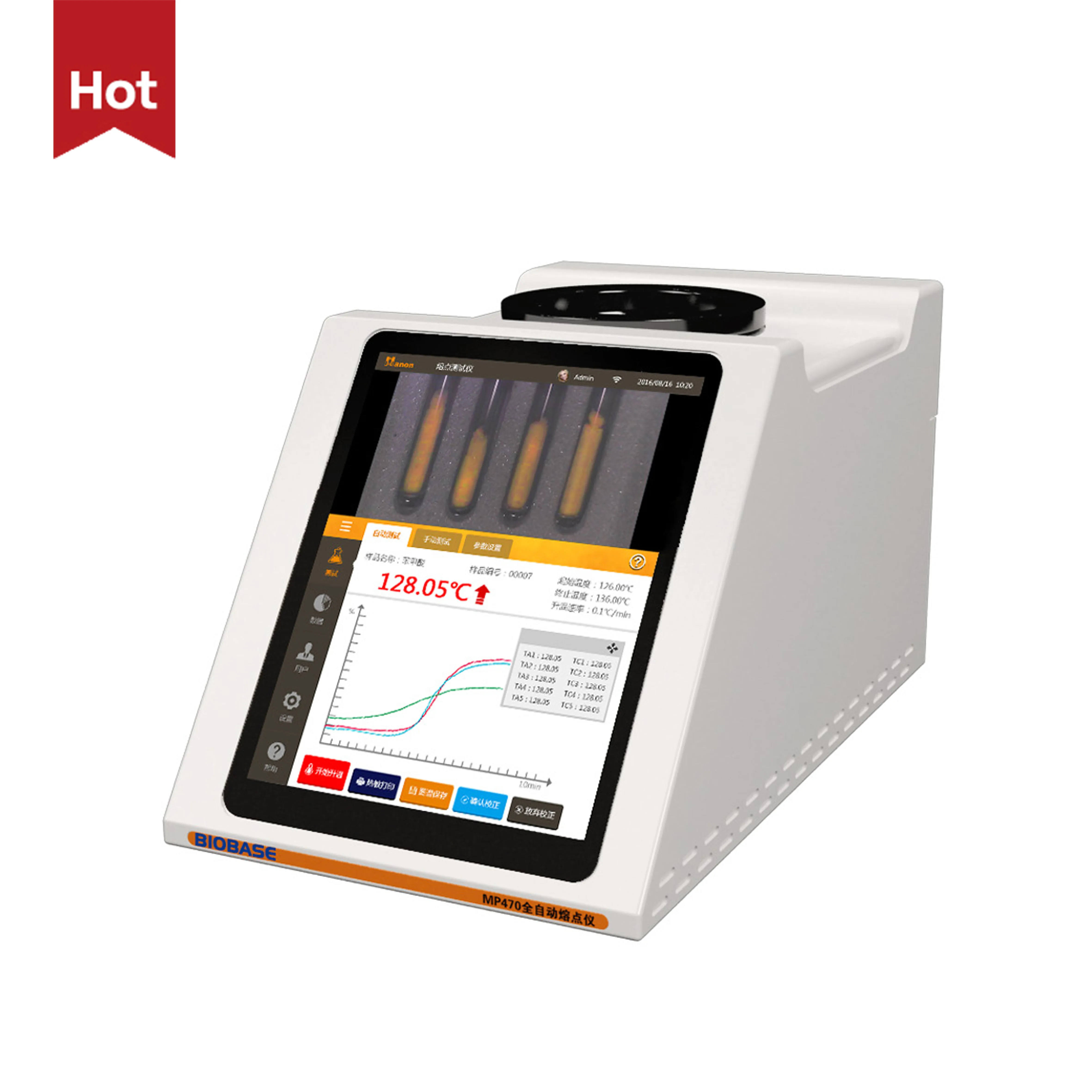 BIOBASE Melting Point Apparatus R.T.~400℃ Drop Melting Point for Lab