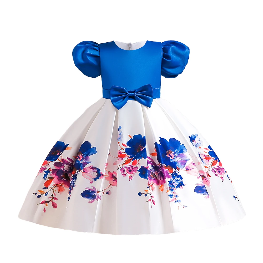 Floral Kids Birthday Dress for Year Old Girl OEM Service