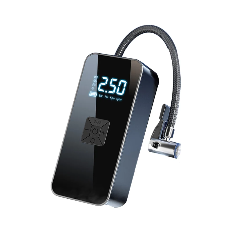 7.4V Portable Cordless Car Air Pump Tire Inflator 4000mAh ABS Digital Car Tire Inflator Pump with LED - view 5