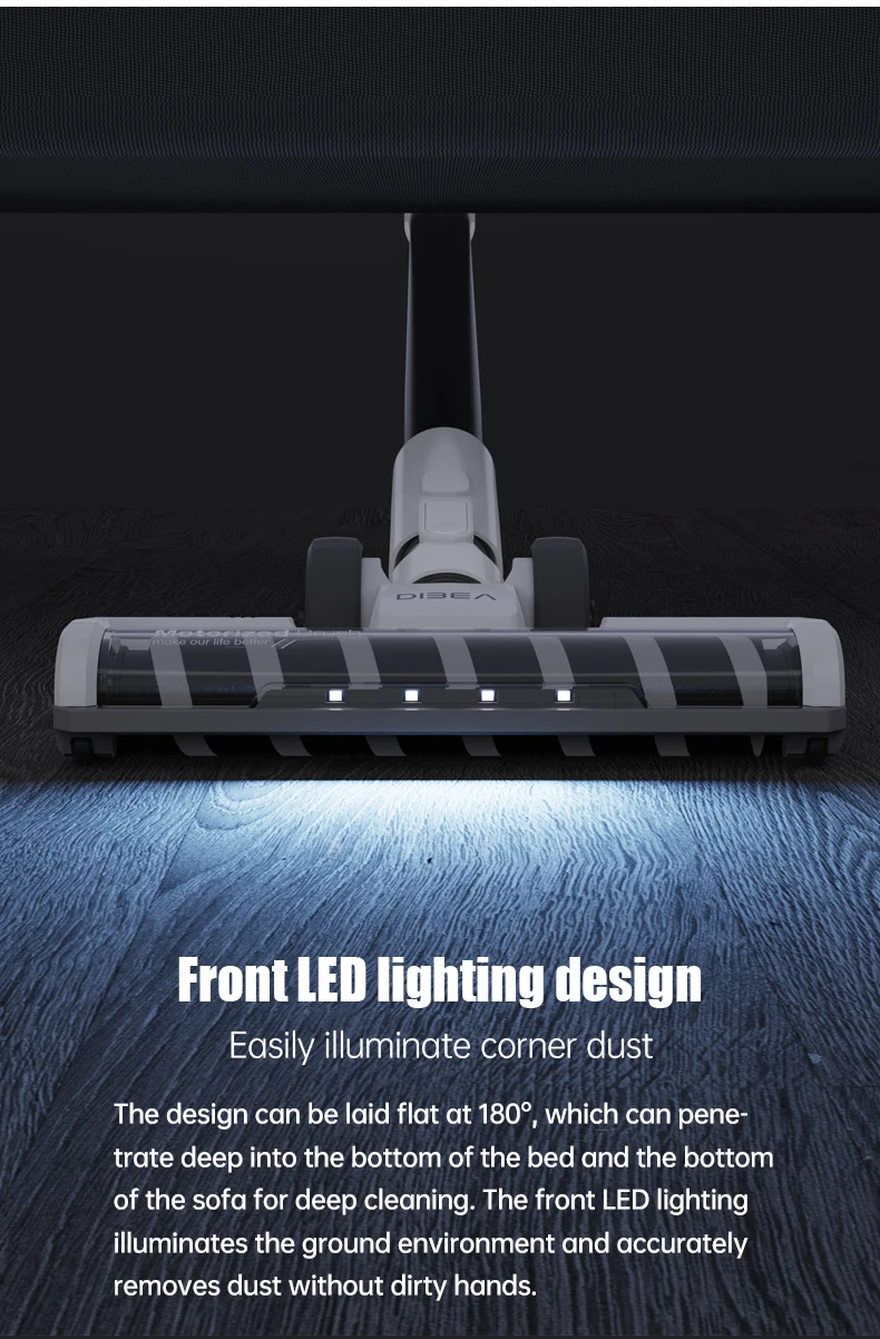 Dibea G26 Vacuum Cleaner Cordless Cyclone Suction Vacuum Cleaner