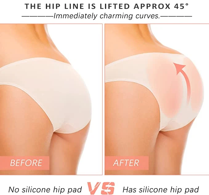 Silicone Butt Pads With Panties padded hips for Unisex butt enhancing.