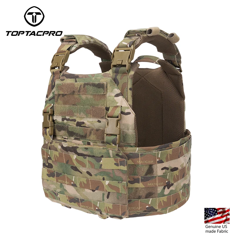 TOPTAN Nylon RO Tactical Vest - Genuine Camo & Quick Release