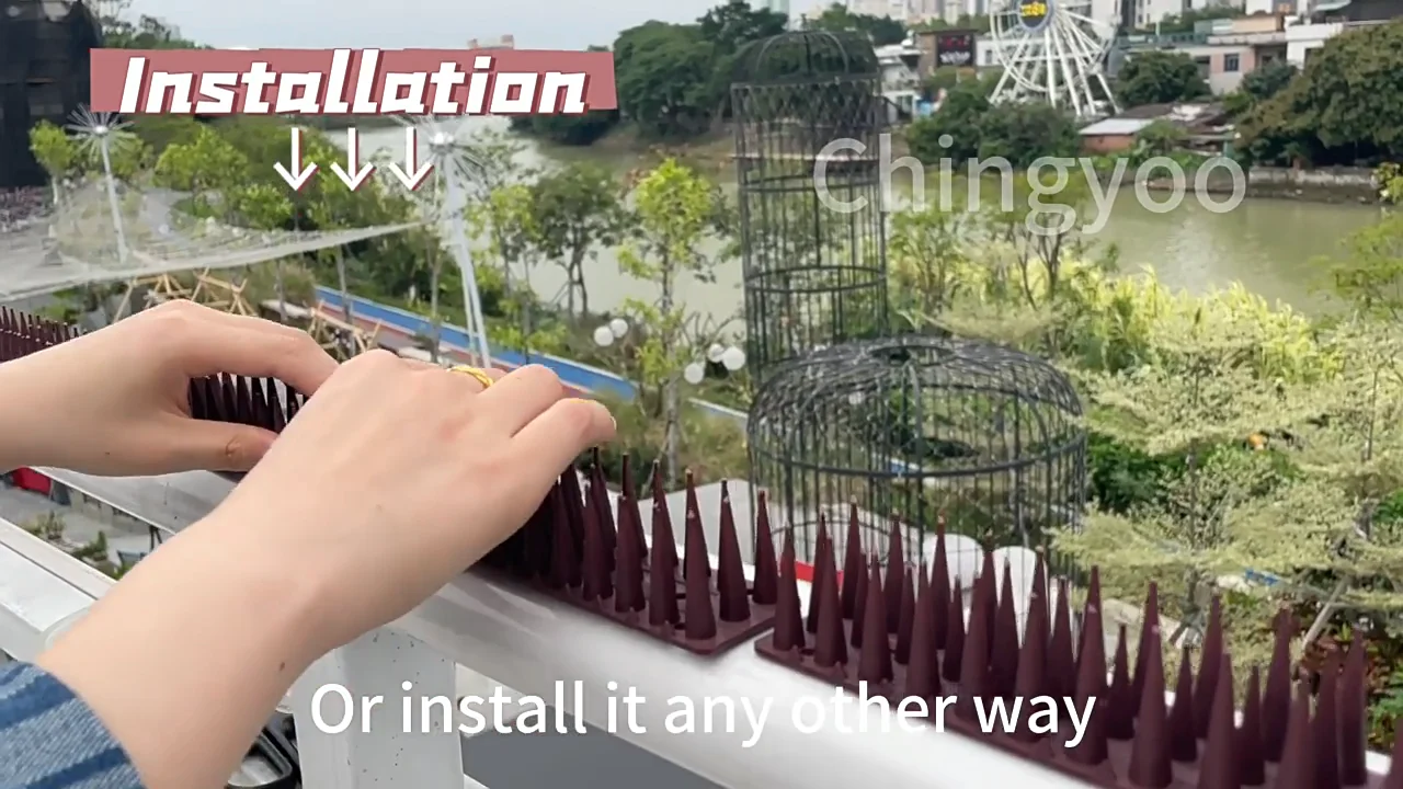 Decorative Garden Pigeon Deterrent Bird Control Antibird Spikes Plastic For Effective Pest