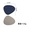 Blue and light gray coasters