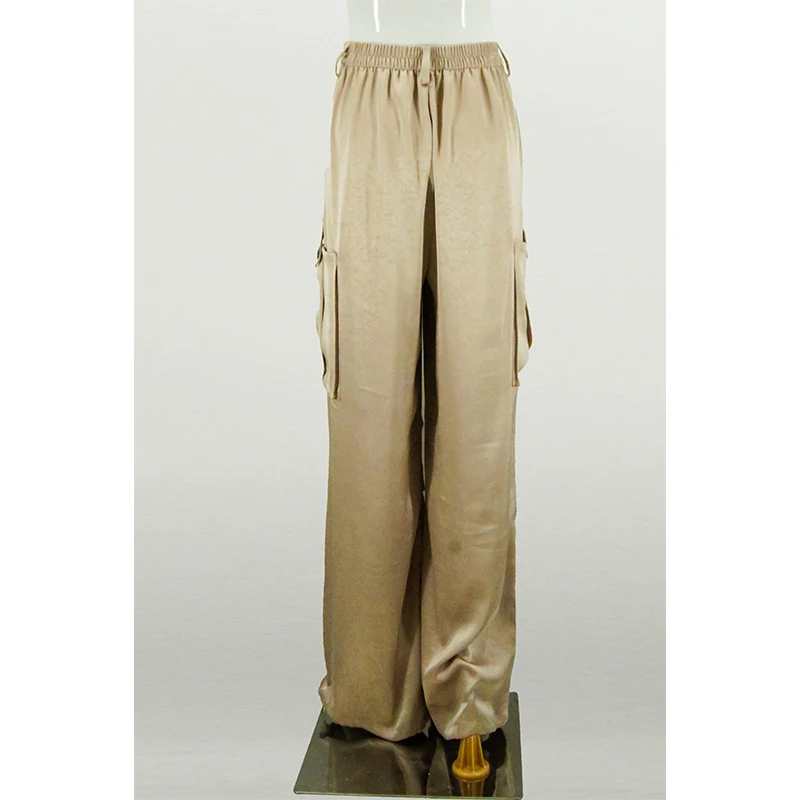 2025 New Women's Cargo Pants High Waisted Loose Fit Paratrooper Trousers American Retro Wide Leg Quick Dry Workwear Pants