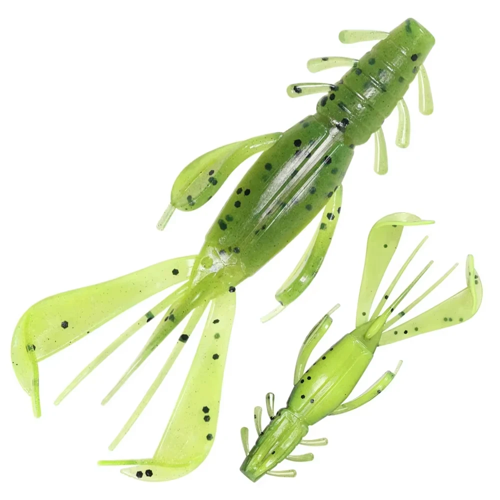 Spinpoler Fishing Lure 65mm Soft Shrimp Light Game Artificial Plastic Bait PVC Worm Creature Crayfish Tackle Bass Trout Spinpoler Fishing Lure 65mm Soft Shrimp Light Game Artificial Plastic Bait PVC Worm Creature Crayfish Tackle Bass Trout