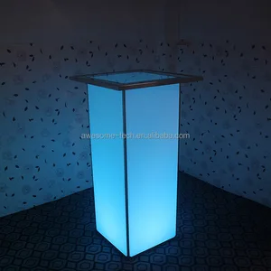 Commercial Used Fashionable Stylish Acrylic Table LED Event Bar Furniture
