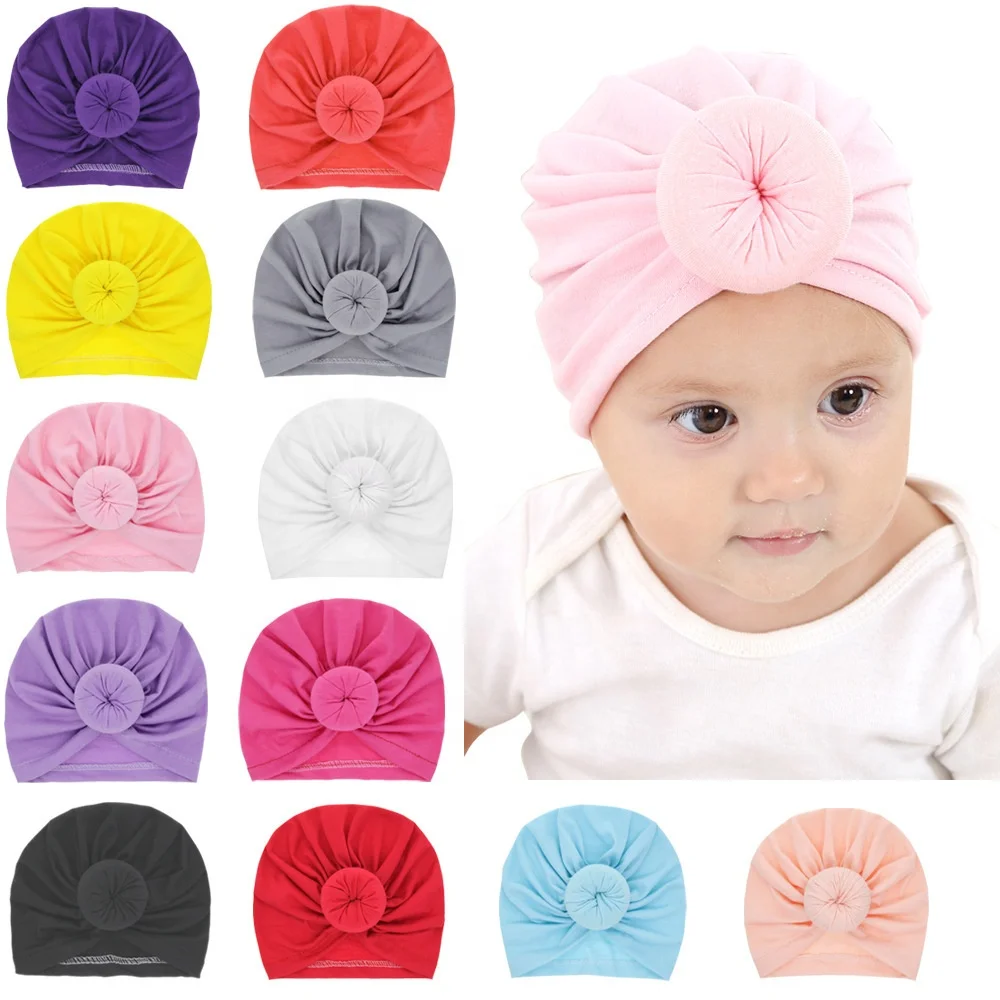 Buy Baby Turban Hat,Newborn Beanie Top 