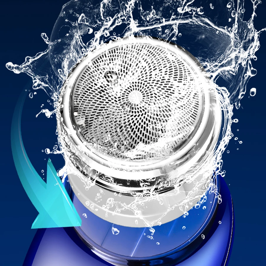 USB Power One-Blade Portable Magnetic Hair Trimmer Rotary Electric Shaver for Men for Household RV Hotel Use supplier