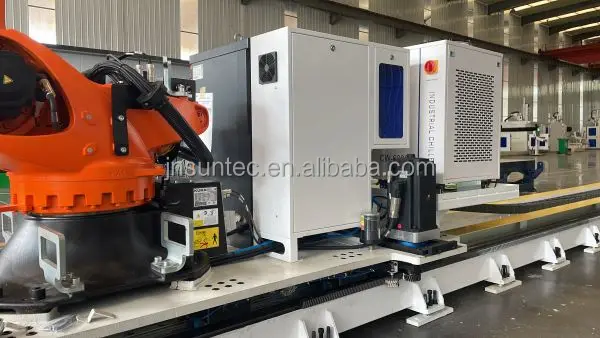 SUNTEC  china jinan 7 axis industrial robot arm robotic for construction industry  wood cutting foam plane parts