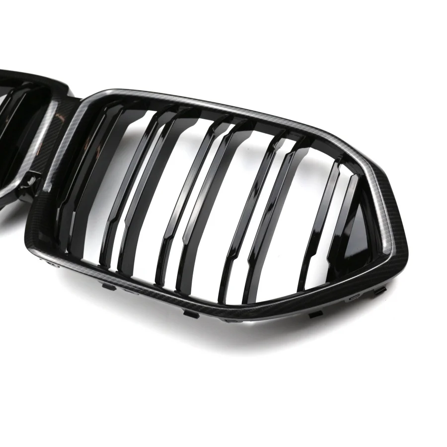 double bar gloss black tri color carbon fiber-11