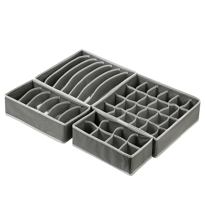 Hot Sale Portable Clothes Wardrobe Organizer Closet Folding Non-Woven Fabric Storage Box For Jeans Underwear Storage Box