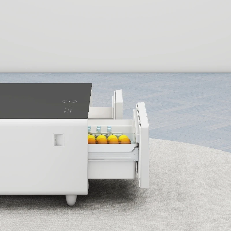 Apartment Refrigerator Party Tea Table Fridge Mobile Phone Charging Smart Coffee Table Music Fridge Table Smart Furniture