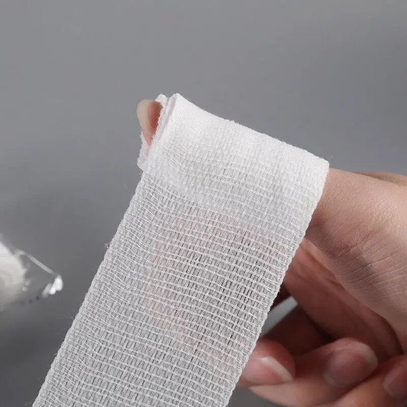 First Aid Bandage High Quality Thick Sterile Surgical Gauze Cohesive Crepe Elastic Medical Gauze Roll
