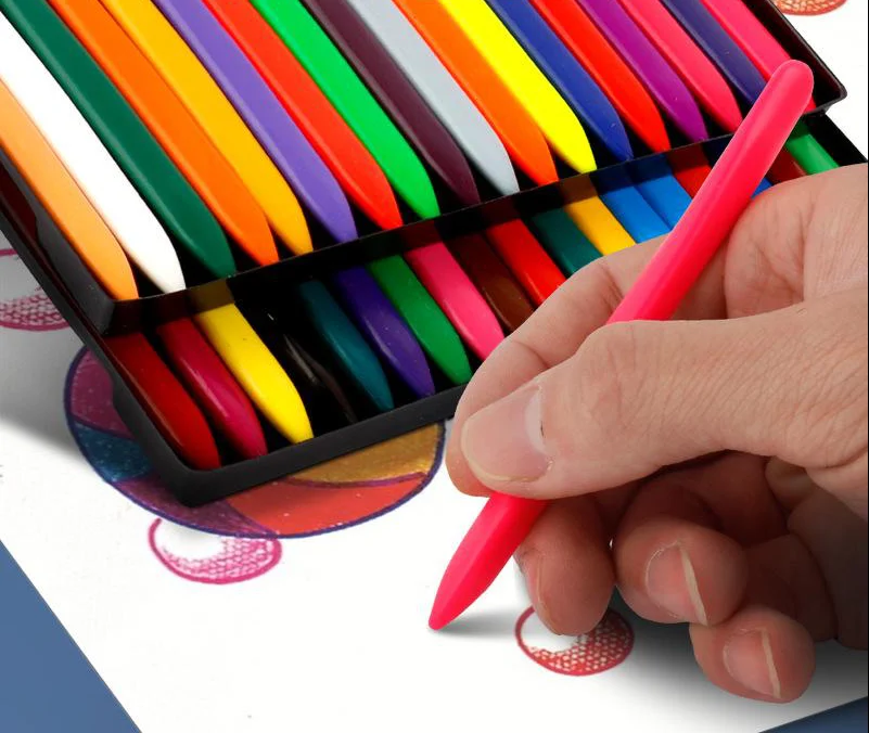 Best Sales Non-toxic Baby Using Washable Erasable Plastic Crayons for Drawing Painting Doodling