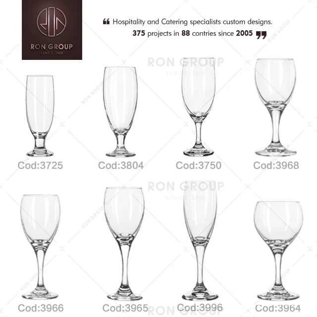 Rope & Brands Wine Glasses - Set of 4 - OUT OF STOCK UNTIL 03/06/2024