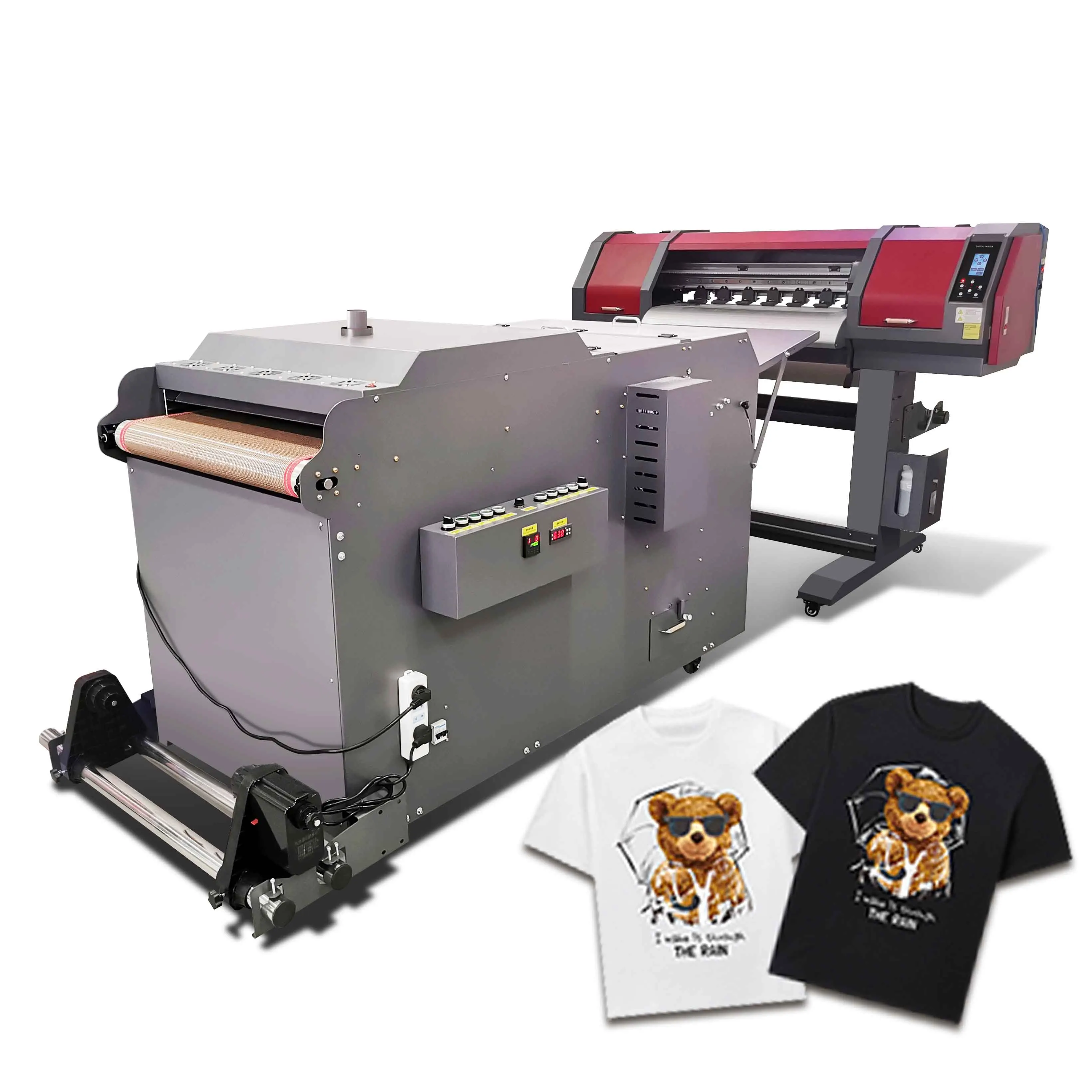 Tao Tech 60E2-R DTF Direct to Film Printer Porsshaker géppel pólókhoz 60 cm szélesség 4720/I3200 Print Head választható
