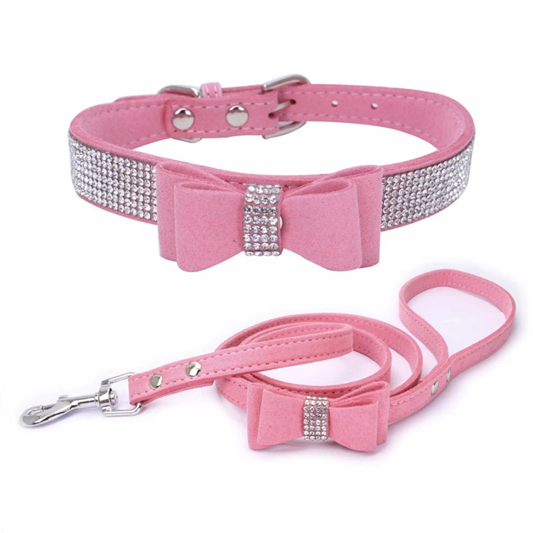 rhinestone leash