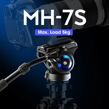 Fotopro Lightweight Fluid Drag Pan Head Heavy Duty Tripod Fluid Head 360 Rotating DSLR SLR Video Cameras Head product image