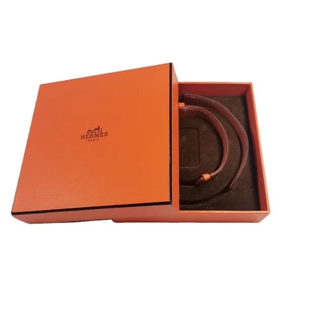 Eco Orange Cardboard Man Belt Jewellery Set Box Blister Gift Card Box Packaging Watch Paper Gift Box