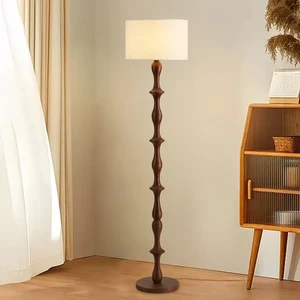 Hotel Nordic Living Room Corner White Wood Floor Lamp Modern Standing Light Unique Floor Lamps