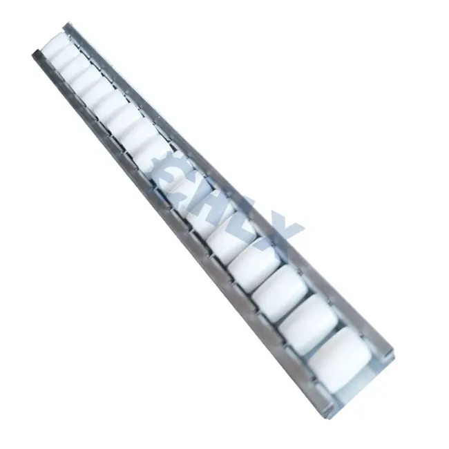 Yellow Orange Flow Roller Track Placon for Pipe System Flow Stores Live Storage Carton Flow Rack Make in China