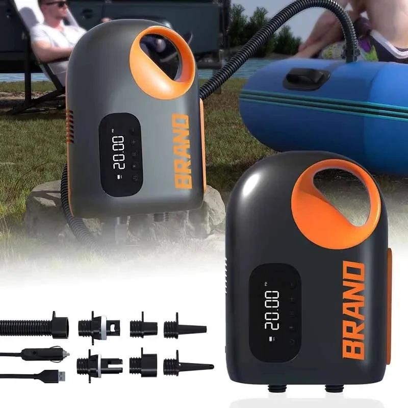 Auto Off Deflation DC12V Car Cigarette Lights 20PSI Paddle Board Electric Inflatable Stand up Boards Boats Inflator