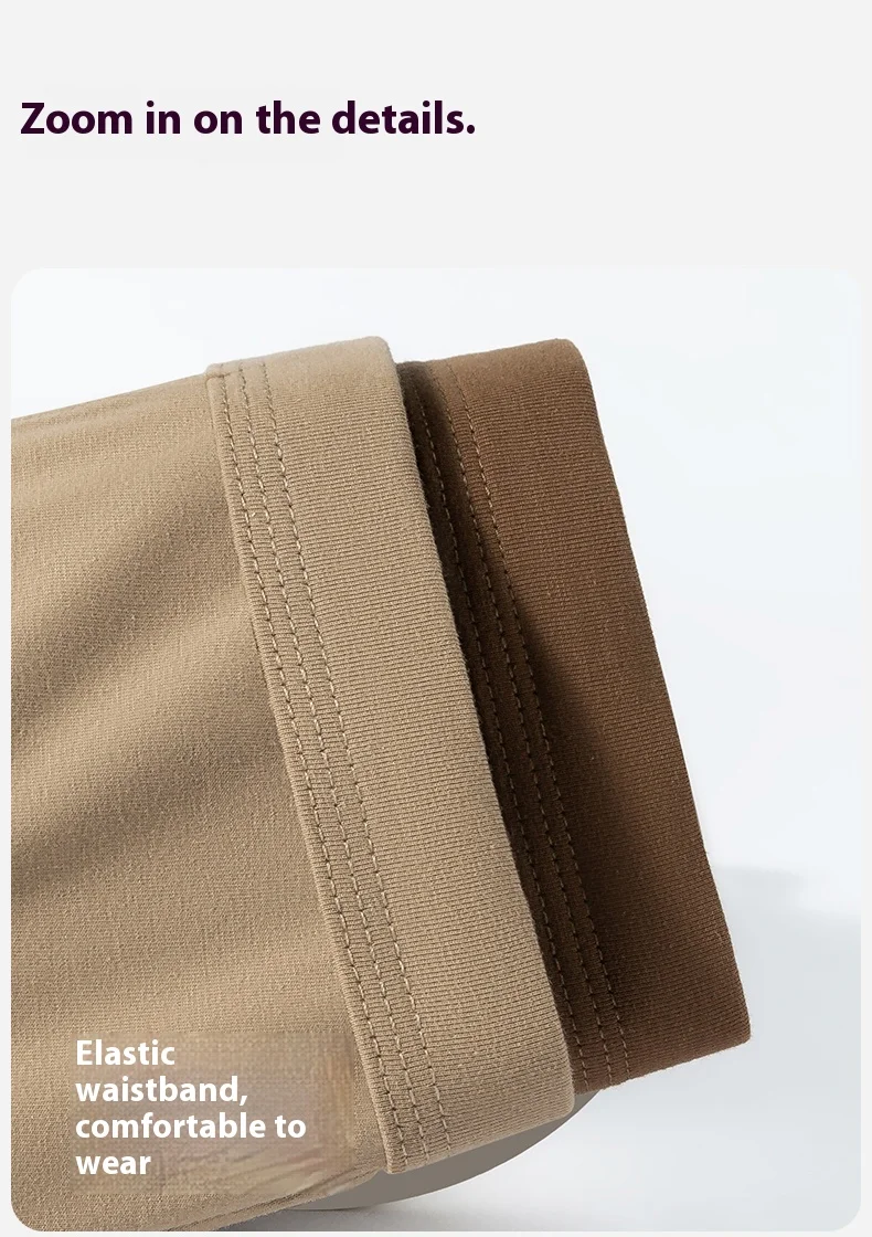 New Arrival Men's Underwear Breathable  Antibacterial Cotton Men's Boxer Briefs Cotton Men's Underpants Custom OEM Supplier