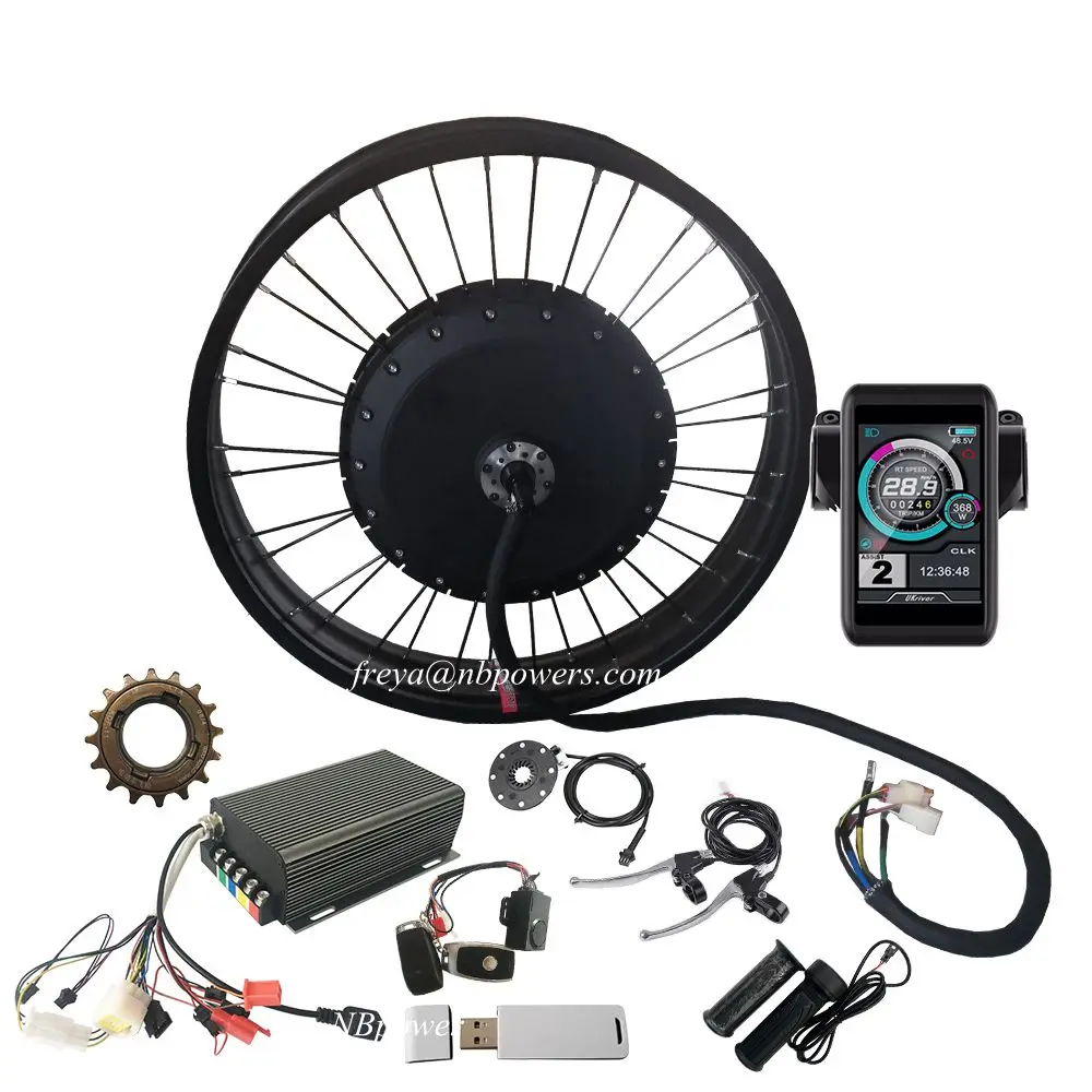 Fat Tire 8000w Electric Bicycle Kits With 72v40ah 50ah 18650 Lithium