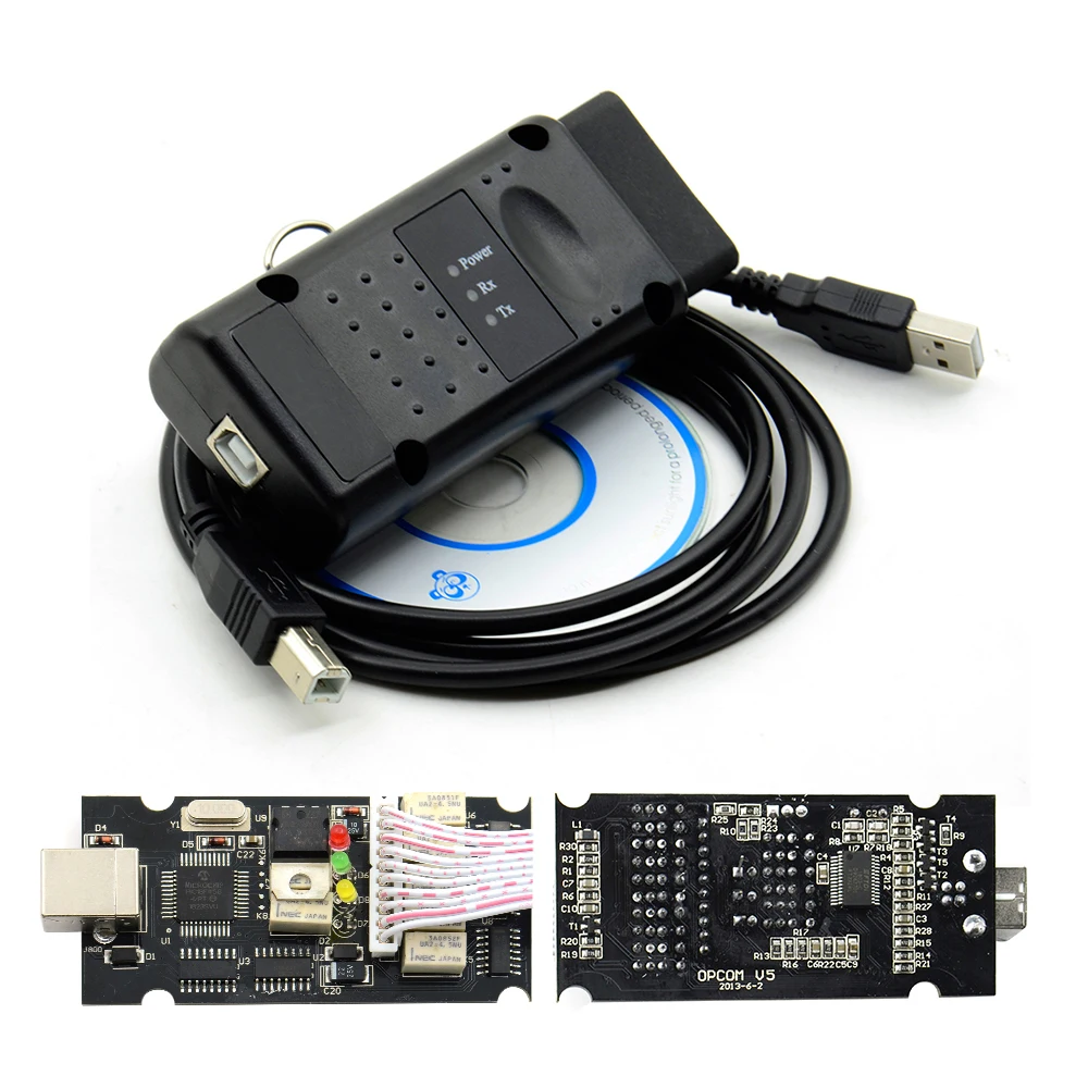 OPCOM V1.70 Flash ažuriranje firmvera OPCOM V5 za Opel Auto Dijagnostički kabel za Opel OP-COM PIC18F458 CAN BUS OBD2 Auto Alati