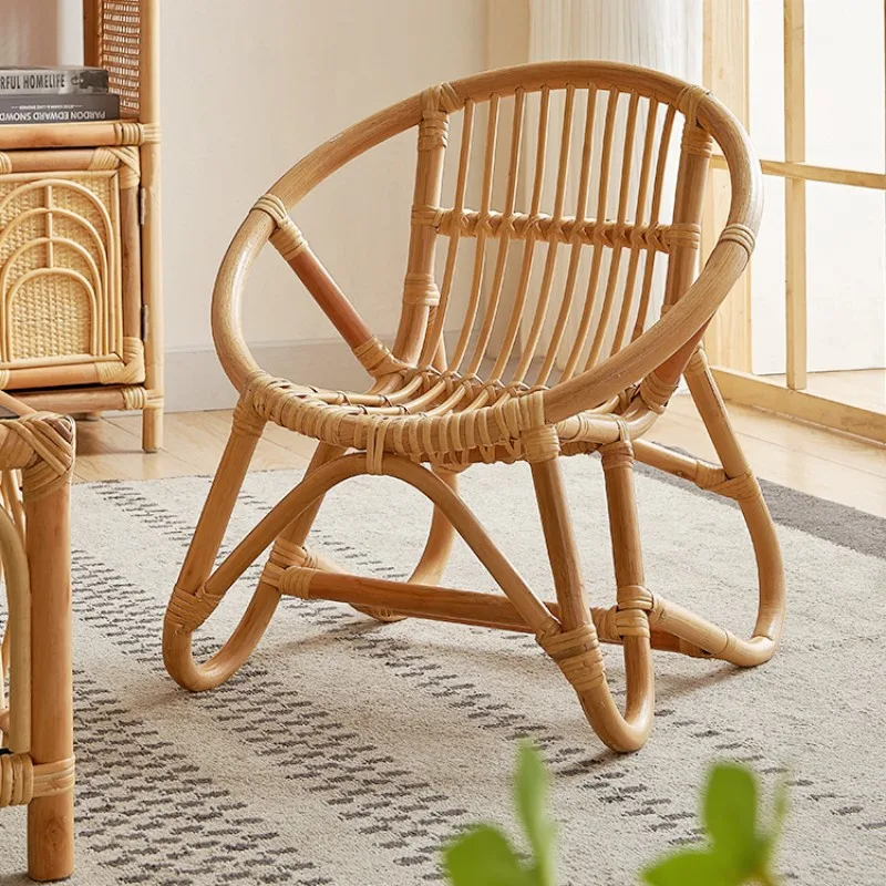 Outdoor Indoor Used Children Small Lounge Bamboo Cane Chair