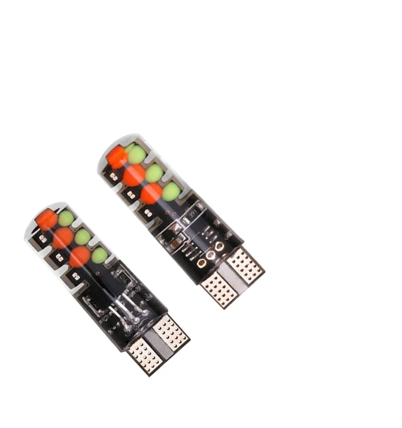 Car Led Light Bulb Dimmable Color 6w Decorative Remote Rgb with Battery