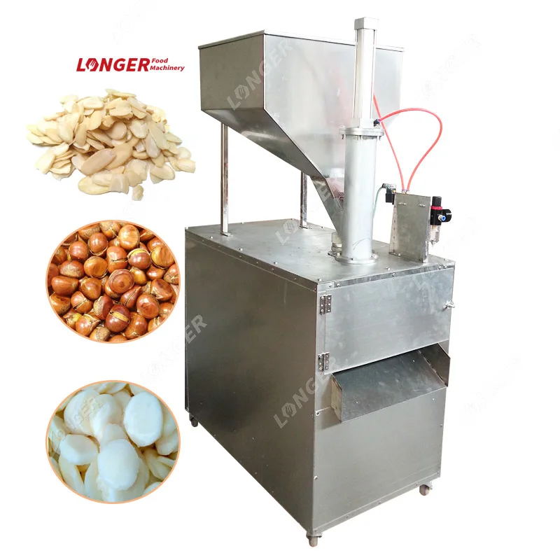 New Commercial Peanut Slice Cutting Machine Almond Nut Slicer