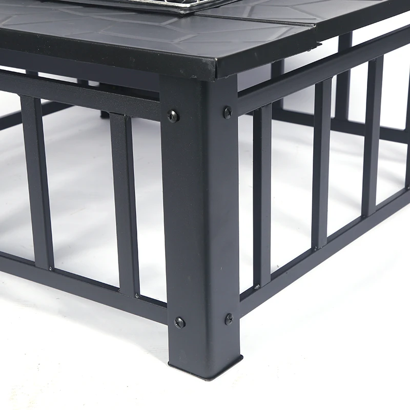 Outdoor Brazier Garden Portable Camping Dust Screen Design Fire Pit with Thickened Foot Stand details