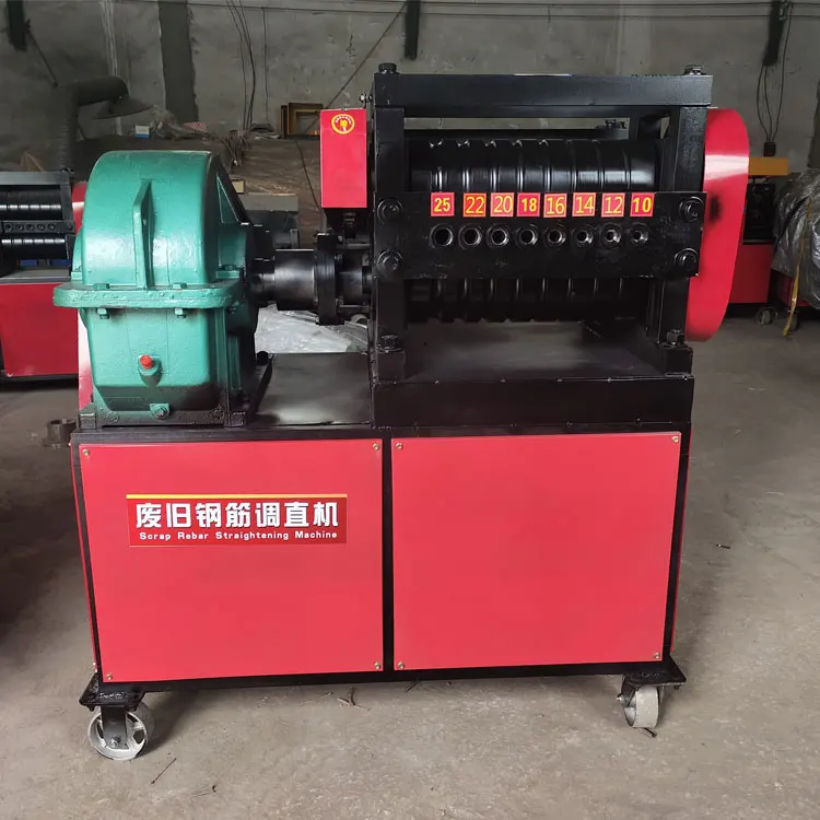 6-25mm Rebar Straightening Machine DLX 6-14 Used Iron Rebar Bar  Straightener Machine Scrap Steel bar Rod Straightening Machine