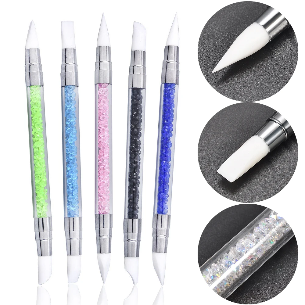 Dual-ended Silicone Sculpture Pen for Nail Art, Easy and Precise