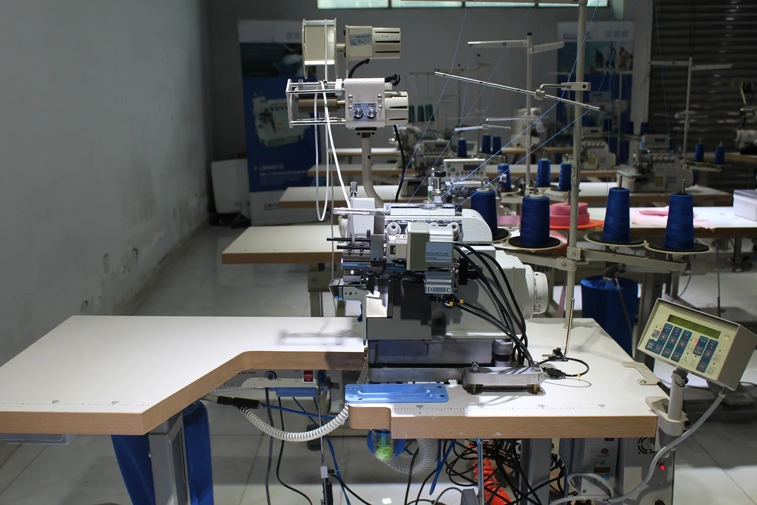 Computerized Automatic Elastic Attaching Machine Small Cylinderbed