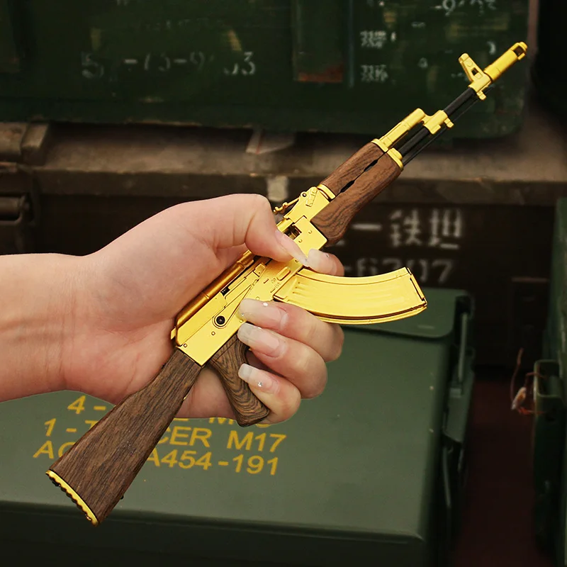 Factory Supply Realistic Mini Ak47 Detachable Metal Gun Model Sniper