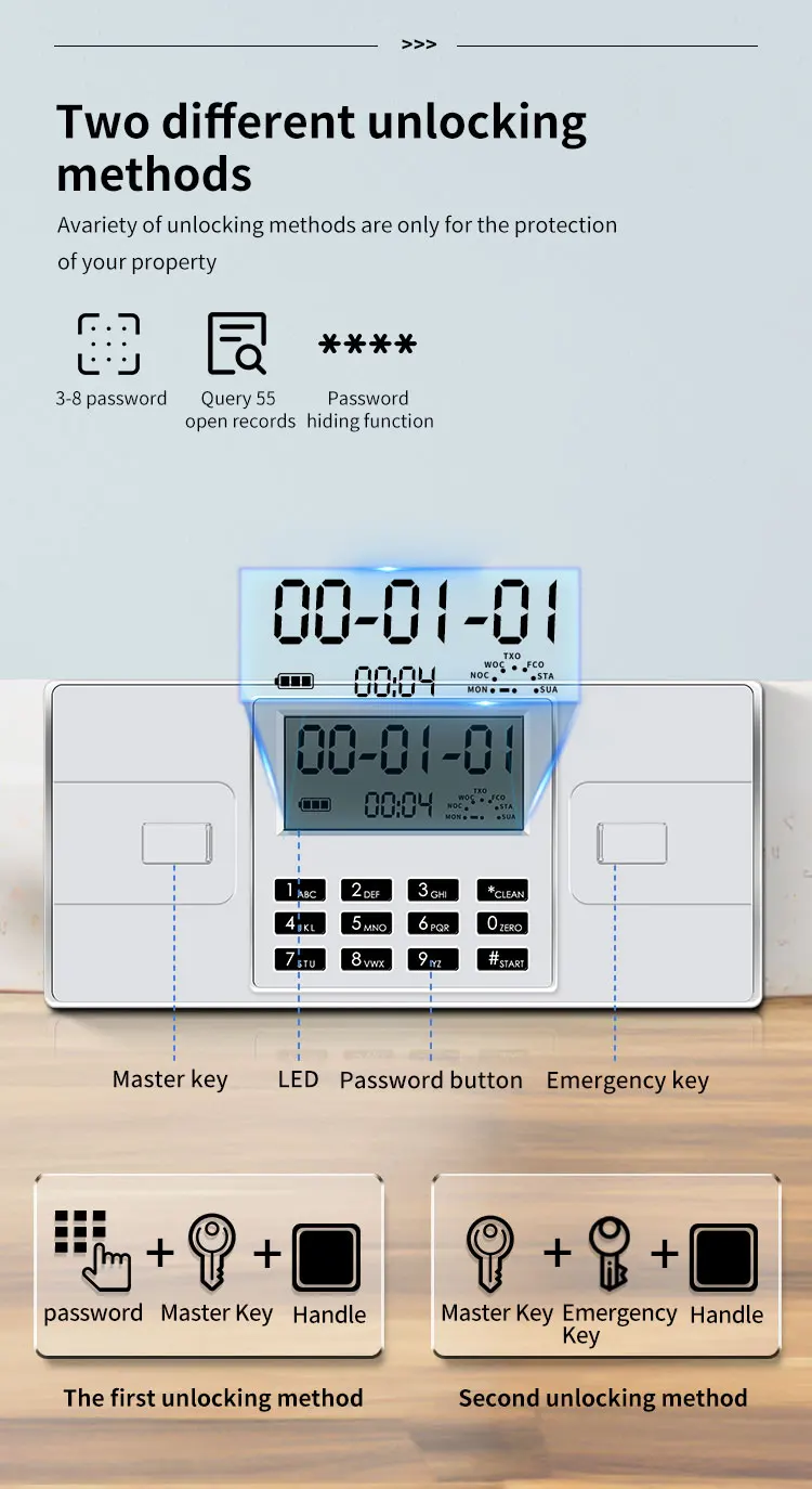 CEQSAFE High Quality Small Metal 1 Hour Fire Rating Cheap Fireproof Safe Box manufacture