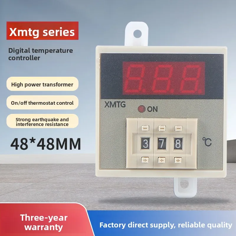 ODM/OEM XMTG 48x48mm Digital Temperature Controller K/E/PT100 Optional Relay Output PID Thermostat for Industrial Oven