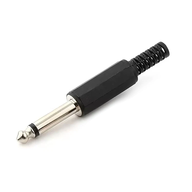 Suono Musicale 6,35 Mm Audio 1/4 "TS Plug 4 Pezzi/lottp Mono Maschio Connettore Jack A Saldare Per Cavi Altoparlante/guarra/microfono - Foto 8