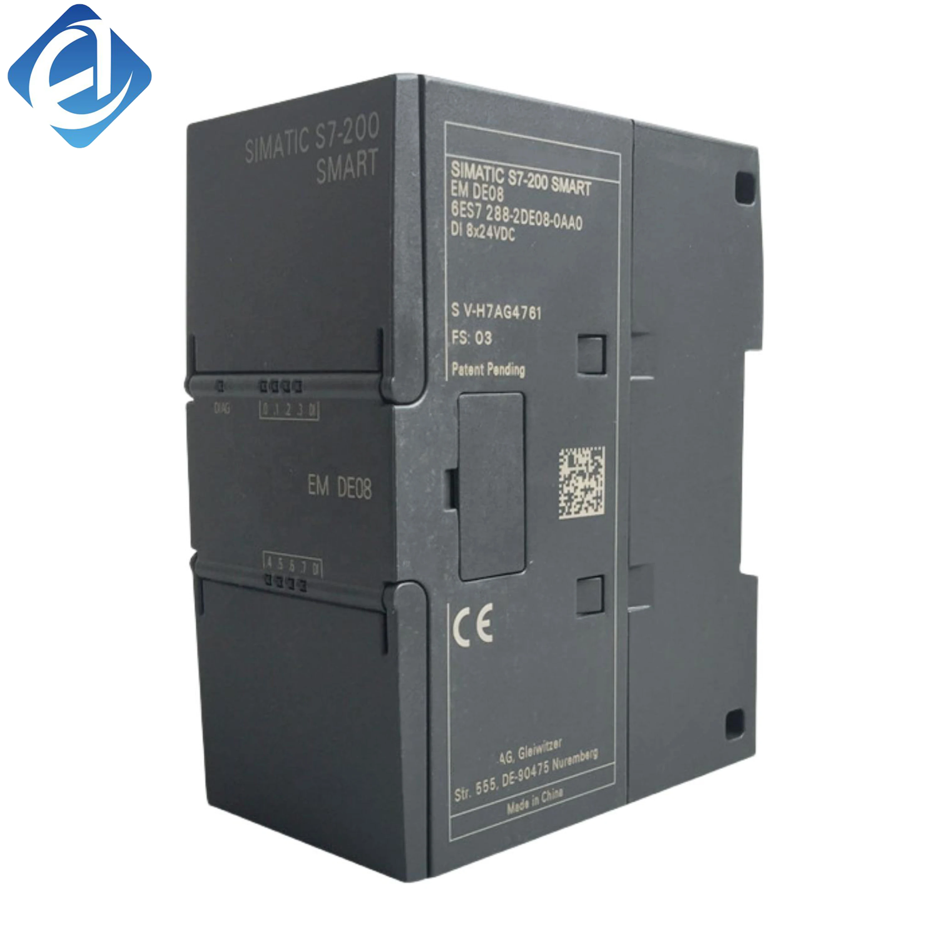 New Original 6ES7 288-2DE08-0AA0 6ES7288-2DE08-0AA0 S7-200 SMART digital input module. Collects field switching signals stably, strong anti-electromagnetic interference, easy wiring and expansion, suitable for conveyor lines