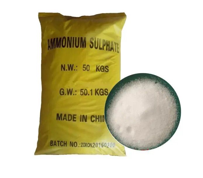 BANGZE Industrial Grade Ammonium Sulfate Fertilizer 21% Nitrogen 25kg Bags of NH4)2SO4 Factory Prices