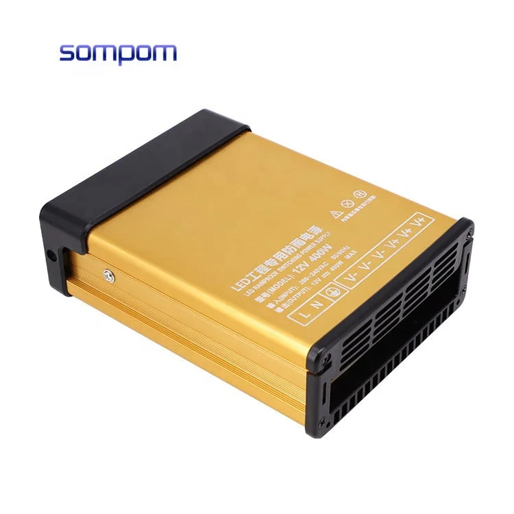 Оптовая продажа 220 В переменного тока в постоянного 12 400 Вт светодиодный источник питания непромокаемый для светодиодной