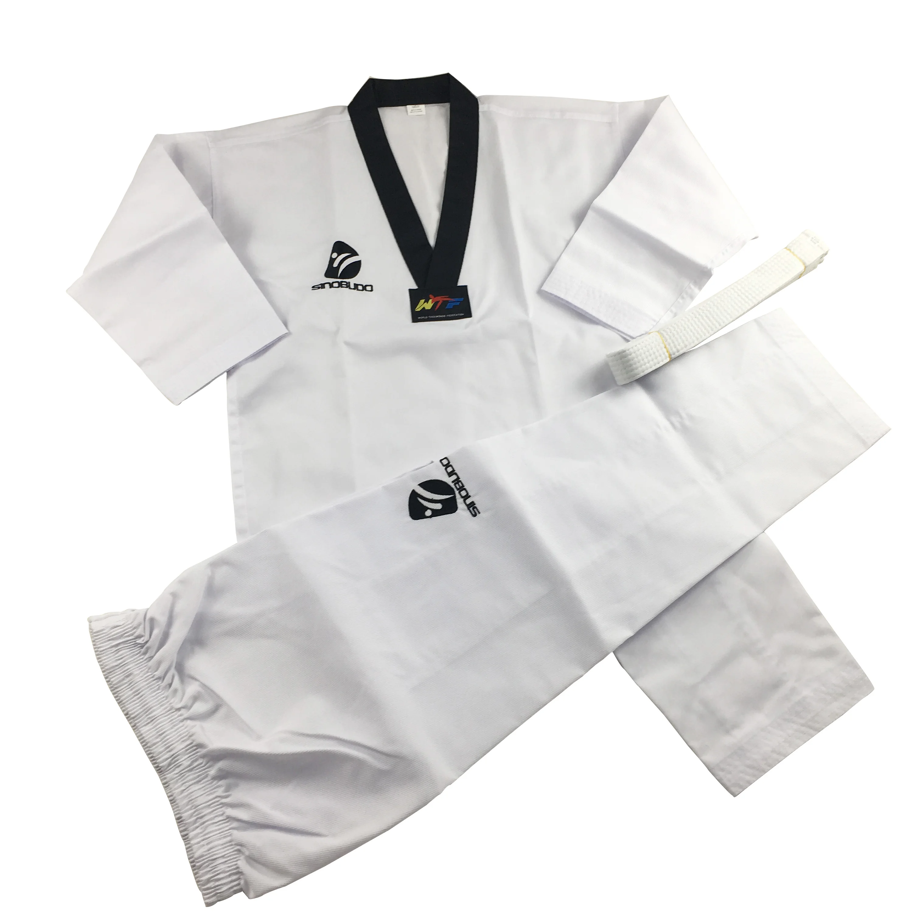 Taekwondo Suit TKD Dobok Student Uniform With Belt Karate Gi Martial Arts